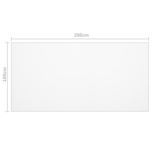 Protezione Tavolo Opaca 200x100 cm 2 mm PVC cod mxl 72761