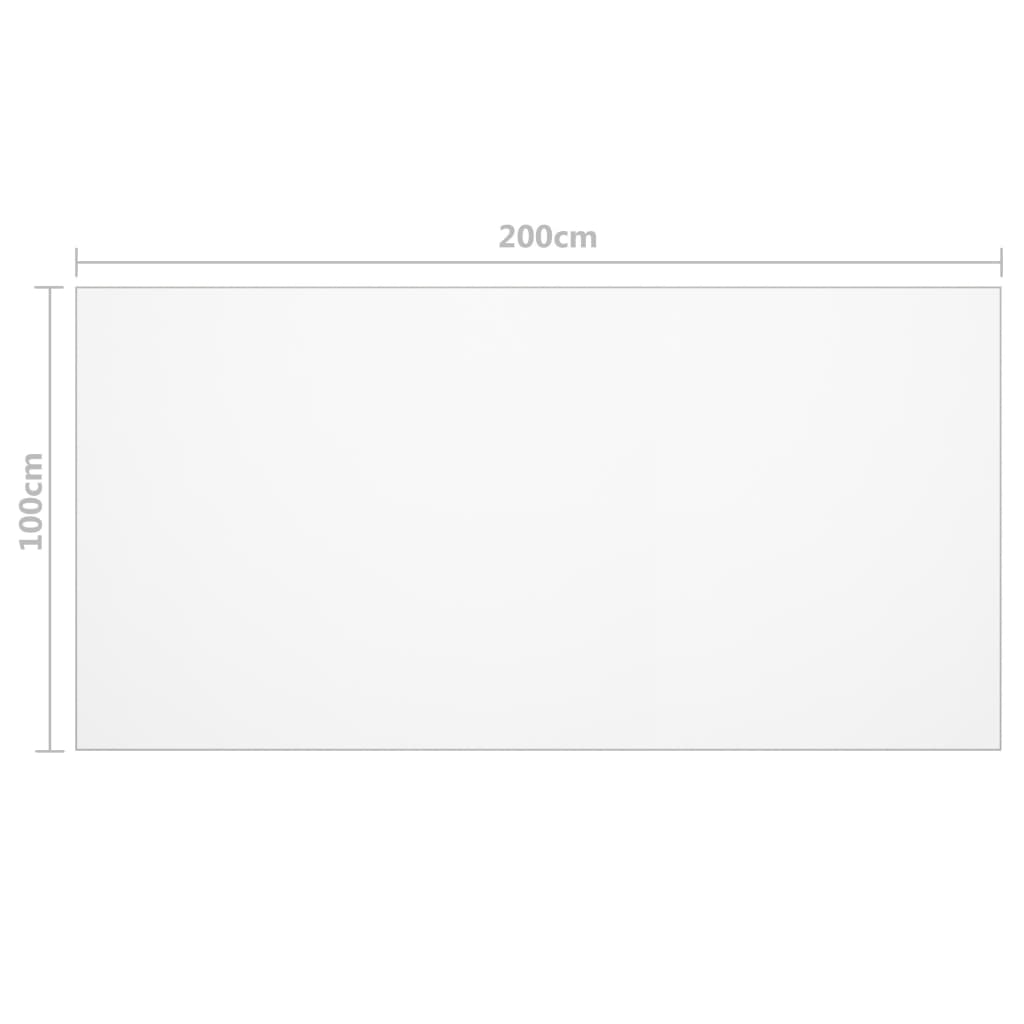Protezione Tavolo Opaca 200x100 cm 1,6 mm PVC 288272