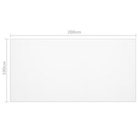 Protezione Tavolo Opaca 200x100 cm 1,6 mm PVC 288272