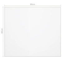 Protezione Tavolo Trasparente 80x80 cm 1,6 mm PVC 288275
