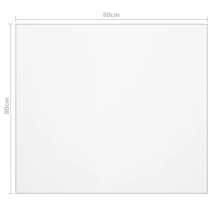 Protezione Tavolo Trasparente 80x80 cm 1,6 mm PVC 288275