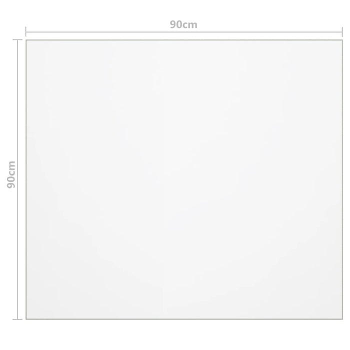 Protezione Tavolo Trasparente 90x90 cm 1,6 mm PVC 288277