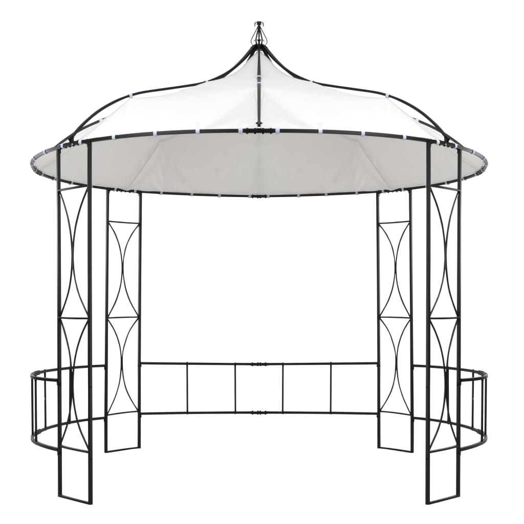 Gazebo 300x290 cm Bianco Rotondo 310030