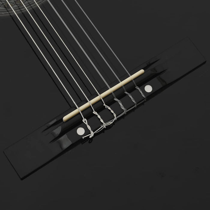 Chitarra Classica per Principianti Nera 4/4 39" in Tiglio 70110