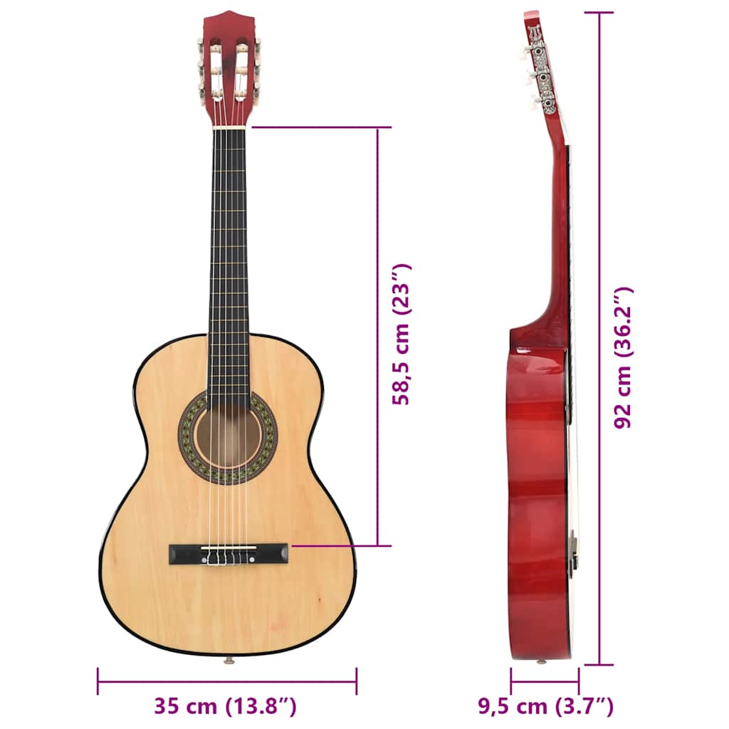 Chitarra Classica per Principianti e Bambini 3/4 36" in Tiglio 70114