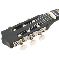 Set Chitarra Classica 8 pz per Principianti Nera 3/4 36"