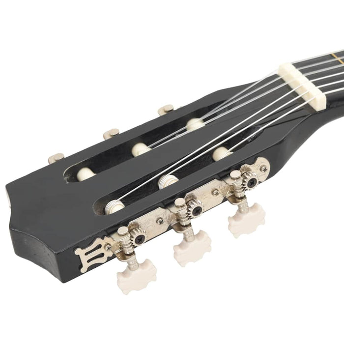 Set Chitarra Classica 8 pz per Principianti Nera 3/4 36" 70119