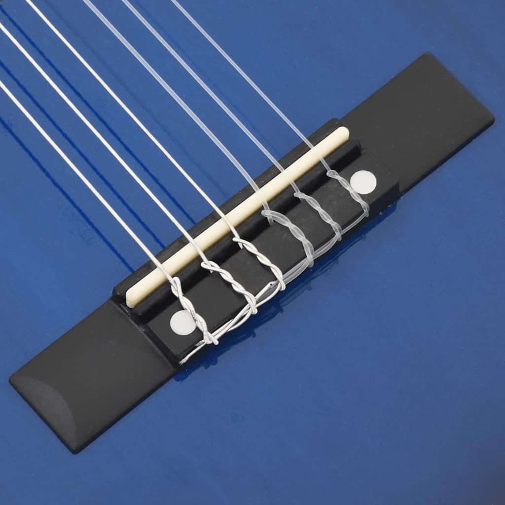 Set Chitarra Classica per Principianti Blu 8 pz 1/2 34"