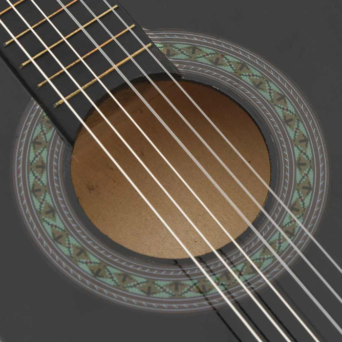 Set Chitarra Classica per Principianti 8 pz Nera 1/2 34" cod mxl 73773