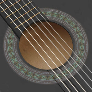 Set Chitarra Classica per Principianti 8 pz Nera 1/2 34" 70127