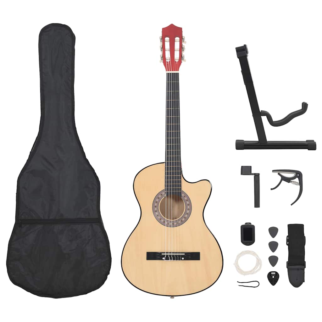 Set Chitarra Acustica Western 12 pz con 6 Corde 38"     cod mxl 70959