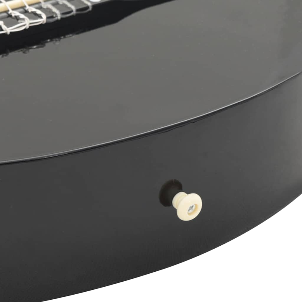 Chitarra Classica Cutaway Western con 6 Corde Nera 38" 70132