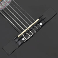 Set Chitarra Classica Western 12 pz con 6 Corde Nera 38" 70133