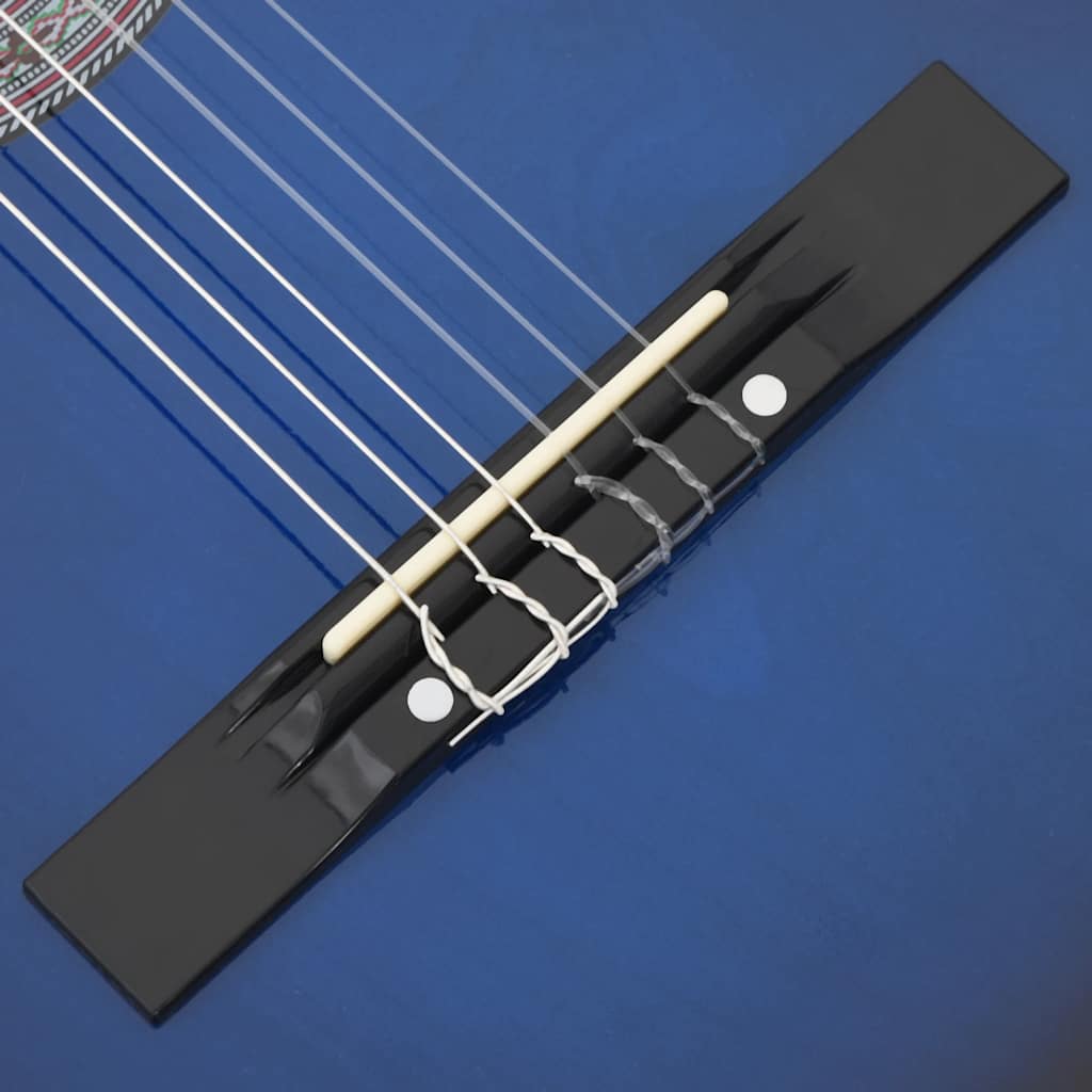 Chitarra Classica Cutaway Western 6 Corde 38" Blu Ombreggiato     cod mxl 75258
