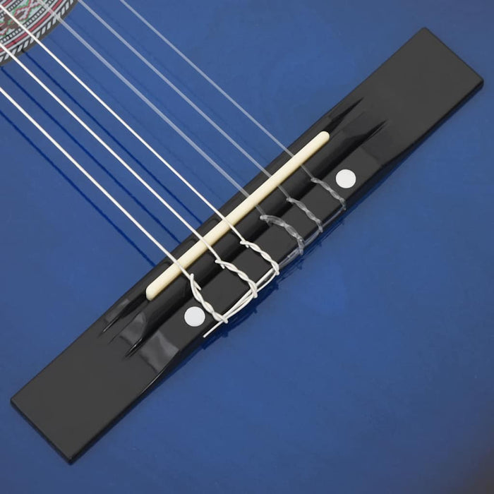 Chitarra Classica Cutaway Western 6 Corde 38" Blu Ombreggiato     cod mxl 75258