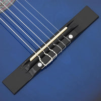 Set Chitarra Classica Western 12 pz con 6 Corde Blu 38" 70135