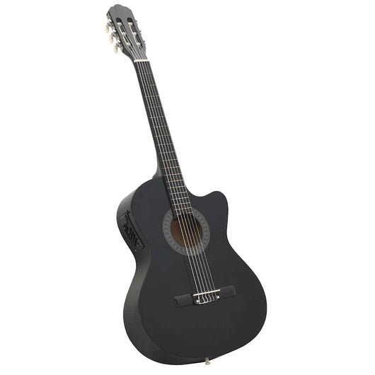 Chitarra Classica Western con Equalizzatore e 6 Corde Nera 70138