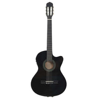 Chitarra Classica Western con Equalizzatore e 6 Corde Nera 70138