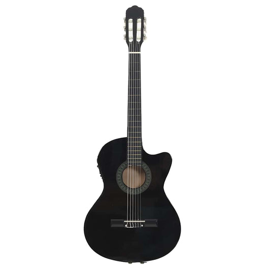 Chitarra Classica Western con Equalizzatore e 6 Corde Nera 70138