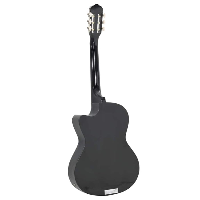 Chitarra Classica Western con Equalizzatore e 6 Corde Nera