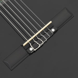 Chitarra Classica Western con Equalizzatore e 6 Corde Nera