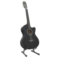 Set Chitarra Western 12 pz con Equalizzatore e 6 Corde Nera cod mxl 70179