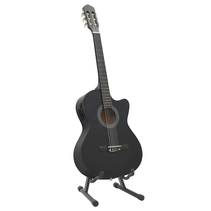 Set Chitarra Western 12 pz con Equalizzatore e 6 Corde Nera cod mxl 70179