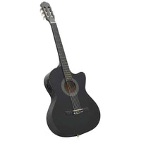 Set Chitarra Western 12 pz con Equalizzatore e 6 Corde Nera cod mxl 70179
