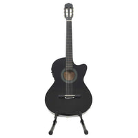 Set Chitarra Western 12 pz con Equalizzatore e 6 Corde Nera cod mxl 70179