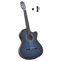 Chitarra Classica Western con Equalizzatore e 6 Corde Blu    cod mxl 63280