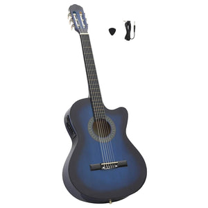 Chitarra Classica Western con Equalizzatore e 6 Corde Blu    cod mxl 63280