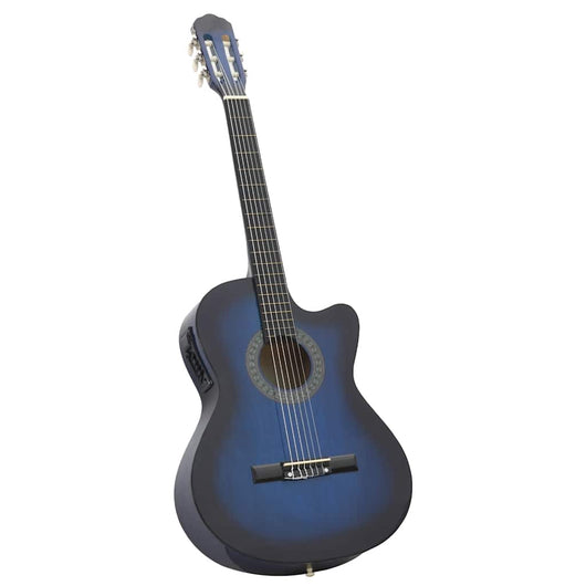 Chitarra Classica Western con Equalizzatore e 6 Corde Blu 70140