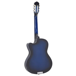 Chitarra Classica Western con Equalizzatore e 6 Corde Blu    cod mxl 63280