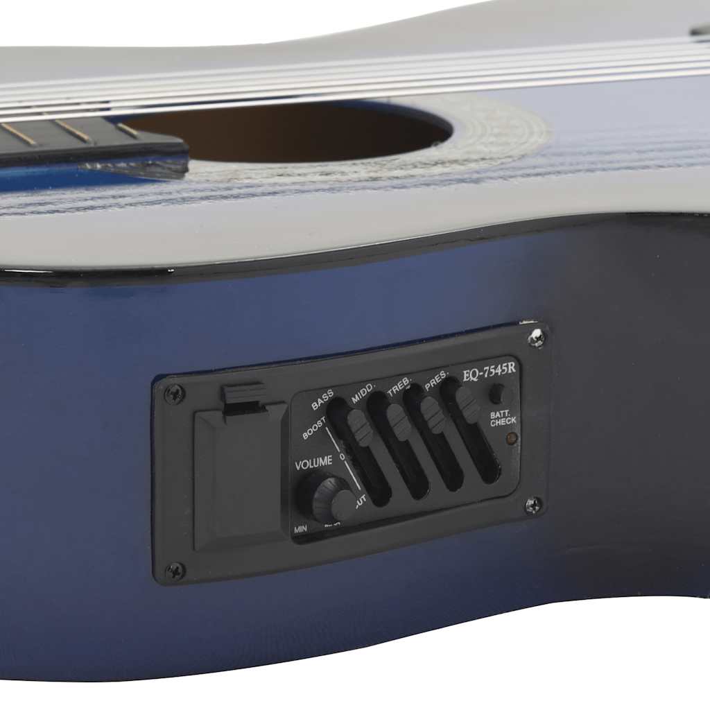 Chitarra Classica Western con Equalizzatore e 6 Corde Blu 70140
