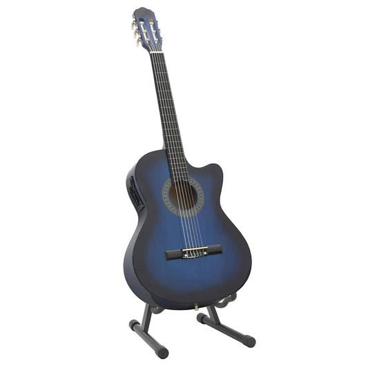 Set Chitarra Western 12 pz con Equalizzatore e 6 Corde Blu 70141
