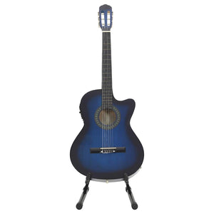 Set Chitarra Western 12 pz con Equalizzatore e 6 Corde Blu