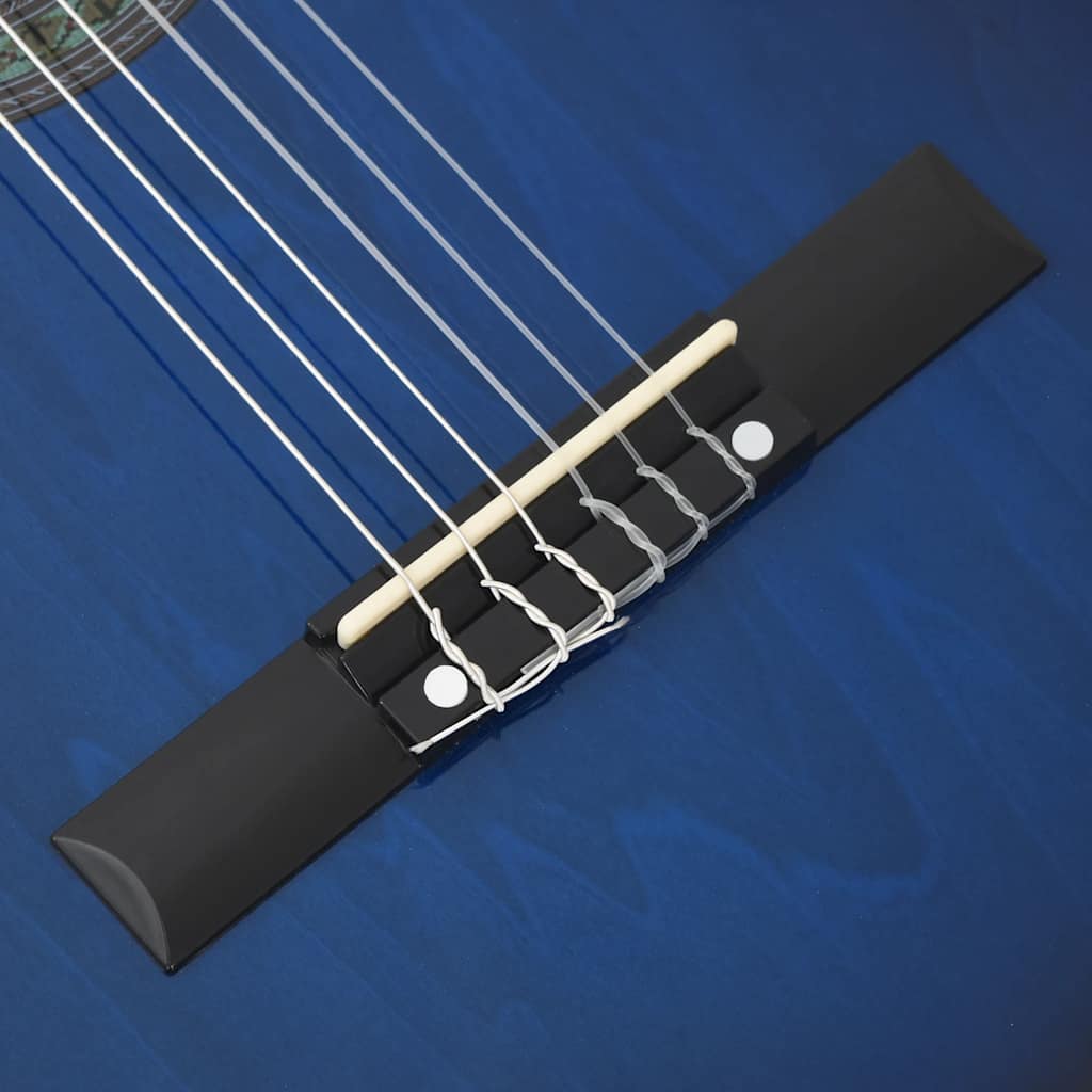 Set Chitarra Western 12 pz con Equalizzatore e 6 Corde Blu 70141