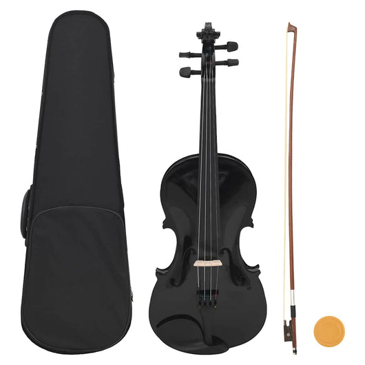 Set Completo Violino con Arco e Mentoniera Nero 4/4cod mxl 79245