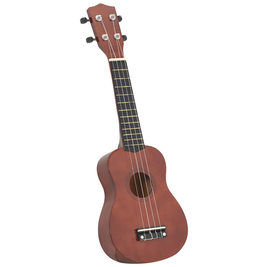 Set Ukulele Soprano con Borsa per Bambini Legno Scuro 21"     cod mxl 75869