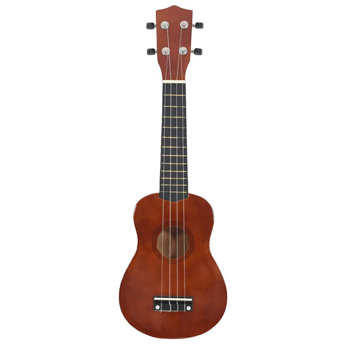 Set Ukulele Soprano con Borsa per Bambini Legno Scuro 21"     cod mxl 75869