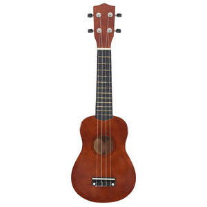 Set Ukulele Soprano con Borsa per Bambini Legno Naturale 21" 70145