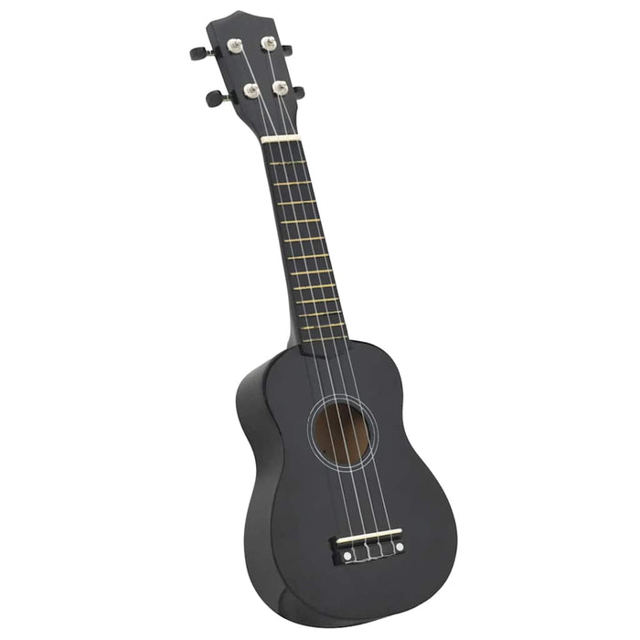 Set Ukulele Soprano con Borsa per Bambini Nera 21" cod mxl 75601