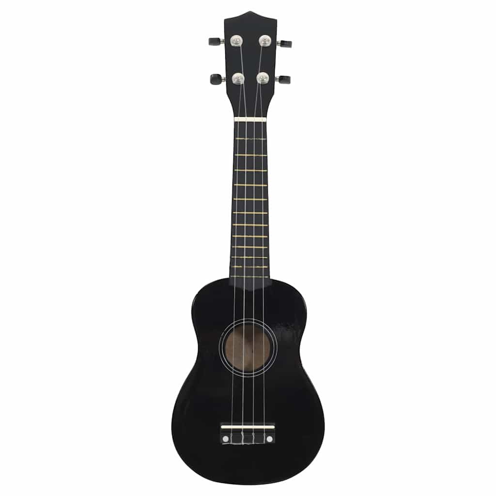 Set Ukulele Soprano con Borsa per Bambini Nera 21" cod mxl 75601