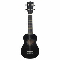 Set Ukulele Soprano con Borsa per Bambini Nera 21" 70147