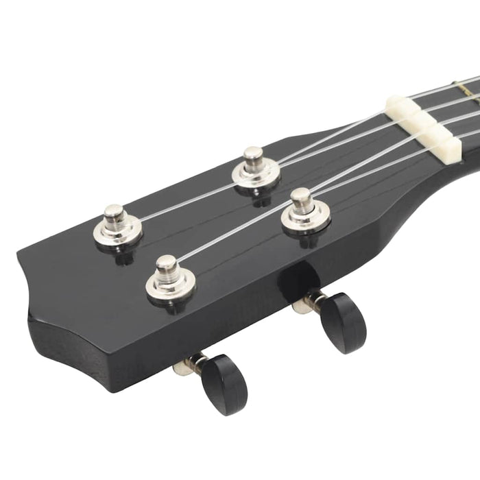 Set Ukulele Soprano con Borsa per Bambini Nera 21" cod mxl 75601