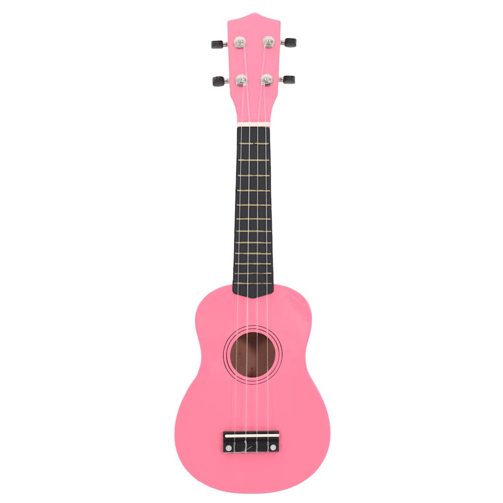 Set Ukulele Soprano con Borsa per Bambini Rosa 21" 70148