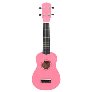 Set Ukulele Soprano con Borsa per Bambini Rosa 21" 70148