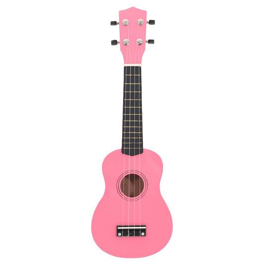 Set Ukulele Soprano con Borsa per Bambini Rosa 21" 70148