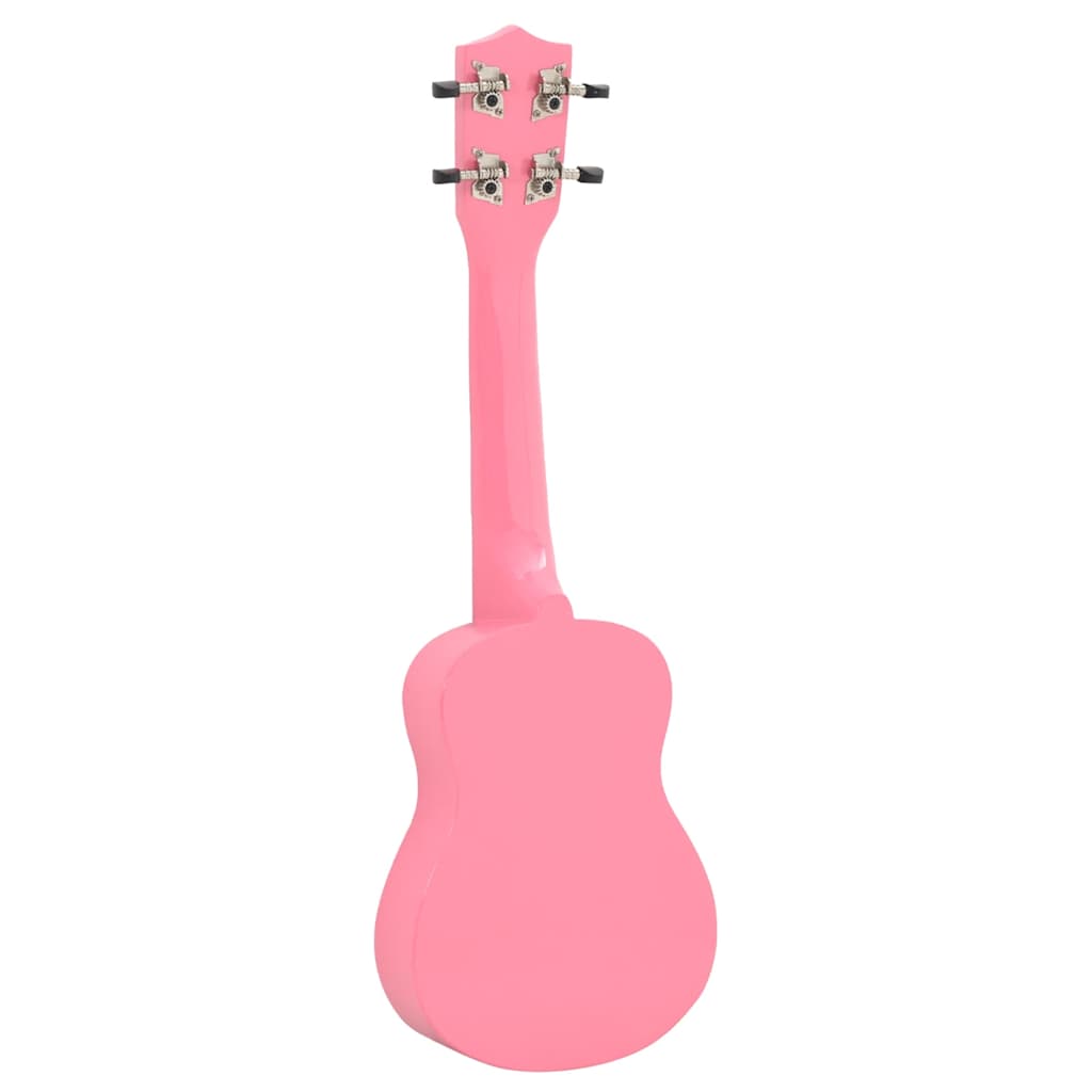 Set Ukulele Soprano con Borsa per Bambini Rosa 21"      cod mxl 78318