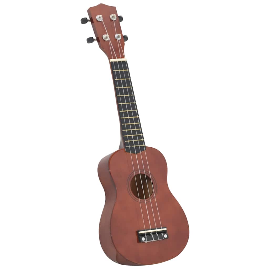Set Ukulele Soprano con Borsa per Bambini Legno Scuro 23" cod mxl 77891